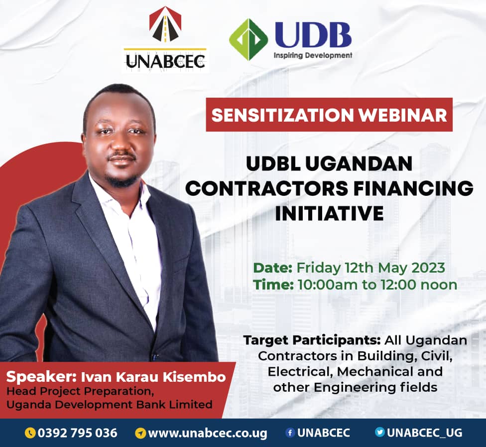 WEBINAR ON UDBL UGANDAN CONTRACTORS' FINANCING INITIATIVE